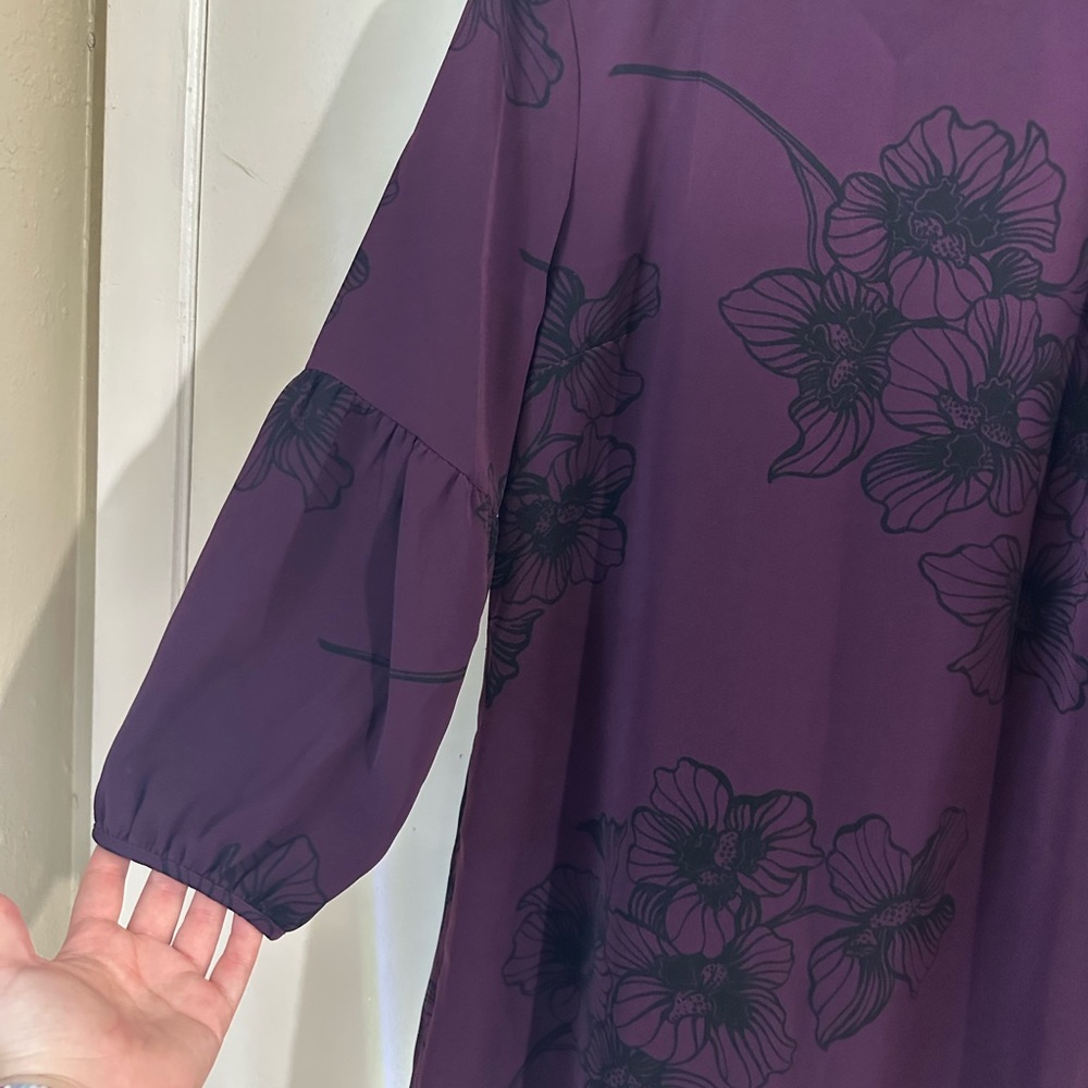 Ann Taylor Factory dress size 2, dark plum color, maybe worn once Express